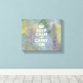 抽象芸術パステル保ズCalm キャンバスプリント (インサイチュ (ウッドフロア))