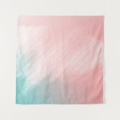 抽象芸術パステル及びミント壁 タペストリー (正面(横))