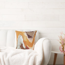 抽象芸術パステル絵を描キツネテール版 クッション