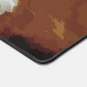 抽象芸術パステル絵を描キツネテール版 デスクマット (コーナー)