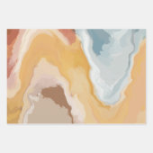 抽象芸術パステル絵を描サマーエディション ラッピングペーパーシート (正面)