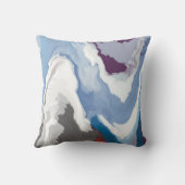 抽象芸術パステル絵を描マウンテンエディション クッション (裏面)