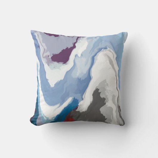 抽象芸術パステル絵を描マウンテンエディション クッション (正面)