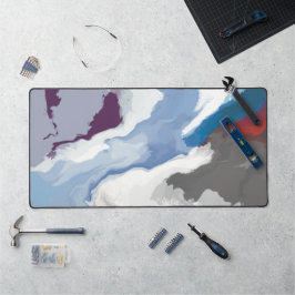 抽象芸術パステル絵を描マウンテンエディション デスクマット