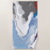 抽象芸術パステル絵を描マウンテンエディション ビーチタオル (正面)