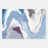 抽象芸術パステル絵を描マウンテンエディション ラッピングペーパーシート (正面)