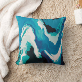 抽象芸術パステル絵を描ラゴーンエディション クッション