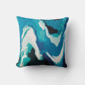 抽象芸術パステル絵を描ラゴーンエディション クッション (正面)