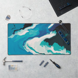 抽象芸術パステル絵を描ラゴーンエディション デスクマット