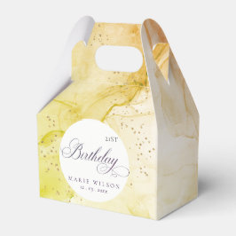 抽象芸術パステル自然ライムグリーンエイジ誕生日 フェイバーボックス