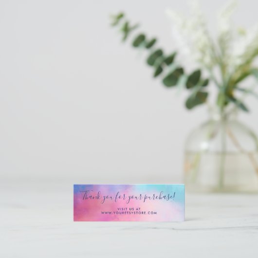 抽象芸術パステル購入ありがとう ロイヤリティカード (スタンド正面)