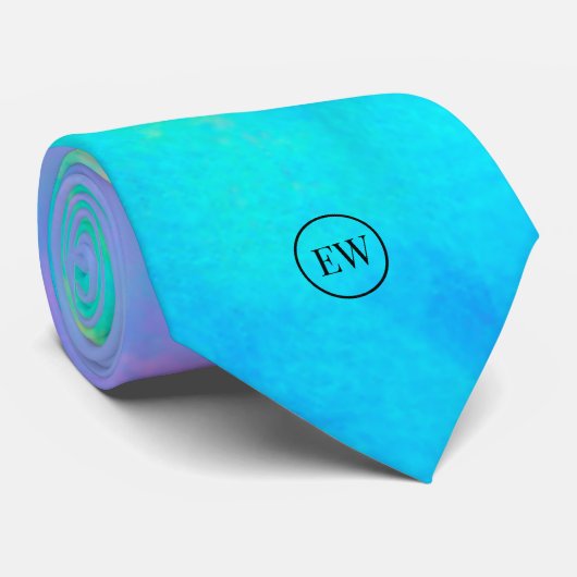 抽象芸術パステル | モノグラム男性のネックタイ ネクタイ (ロール)