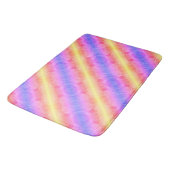 抽象芸術パストライプステル バスマット (アングル)
