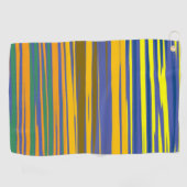 抽象芸術パストライプターン ゴルフタオル (横)