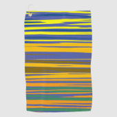 抽象芸術パストライプターン ゴルフタオル (正面)