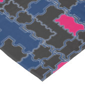 抽象芸術パズルピース要素パッチワークジオメトリ テーブルクロス (アングル)