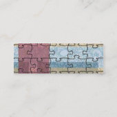 抽象芸術パズルプロファイルカード スキニー名刺 (裏面)