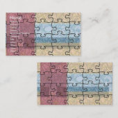 抽象芸術パズルプロファイルカード 名刺 (正面/裏面)