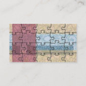 抽象芸術パズルプロファイルカード 名刺 (裏面)