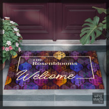 抽象芸術パタカスタムーンのドット波紫色の青金ゴールド