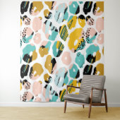 抽象芸術パターオーガニックン、シェイプ、パステルカラー タペストリー (インサイチュ)