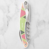 抽象芸術パターカスタムンのモノグラムコルクねじ ソムリエナイフ (裏面)