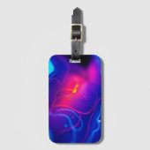 抽象芸術パターカラフルン ラゲッジタグ (正面縦)