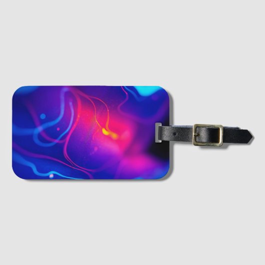 抽象芸術パターカラフルン ラゲッジタグ (正面横)