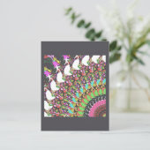 抽象芸術パターデザイン ポストカード (スタンド正面)