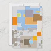 抽象芸術パターンの作成 サンキューカード (裏面)