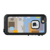 抽象芸術パターンの作成 LifeProof iPhoneケース (裏面横)