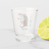 抽象芸術パターンの年(バラ) ショットグラス (裏面)