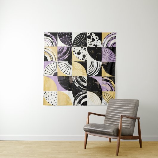 抽象芸術パターンの形状が多様。 タペストリー (インサイチュ)