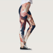 抽象芸術パターンの組み合わせレギンス レギンス (右)