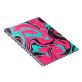 抽象芸術パターンの背景(グラデーションテクスチャ) ノートブック (右側)