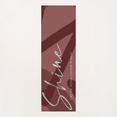 抽象芸術パターンの輝き宇宙は君の様だ ヨガマット (正面)