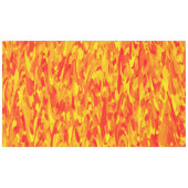 抽象芸術パターンオレンジ色の赤（黄） テーブルクロス (正面(横))