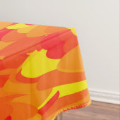 抽象芸術パターンオレンジ色の赤（黄） テーブルクロス (インサイチュ)