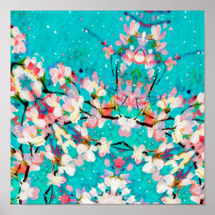 抽象芸術パターンカラフル背景 ポスター