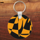 抽象芸術パターンキーチェーン キーホルダー (正面)