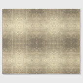 抽象芸術パターンゴールデン ラッピングペーパー (フラット)