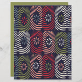 抽象芸術パターンスクラップブック紙 (正面/裏面)