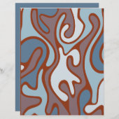 抽象芸術パターンスクラップブック紙: (正面/裏面)