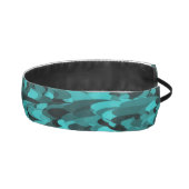 抽象芸術パターンティール（緑がかった色）ブラック アスレチックヘッドバンド (右)