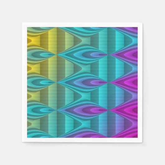 抽象芸術パターンデザインカラー+アイディア スタンダードカクテルナプキン (正面)