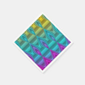 抽象芸術パターンデザインカラー+アイディア スタンダードカクテルナプキン (角)