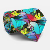 抽象芸術パターンデザイン1208 – メンズタイ ネクタイ (ロール)