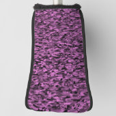 抽象芸術パターンパープルブラック ゴルフヘッドカバー (回転90)