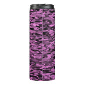 抽象芸術パターンパープルブラック タンブラー (裏面)