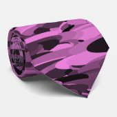 抽象芸術パターンパープルブラック ネクタイ (ロール)